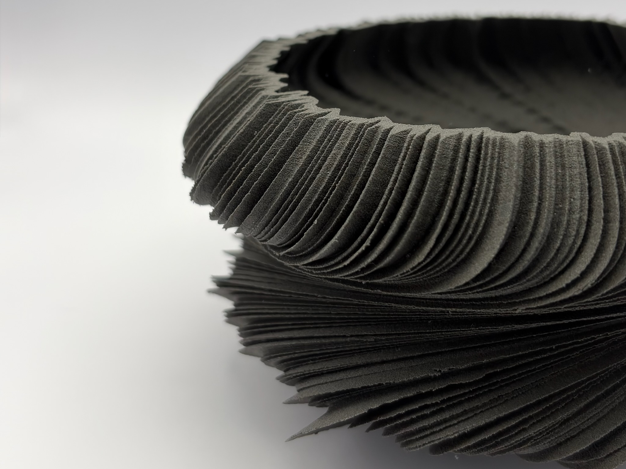 Surface texture communicating efficiency and restfulness